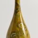Chinoiserie Ochre Yellow Dragon Vase by Lambeth Doulton Faience, England 1880s