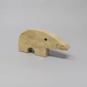Rare set of 4 mid-century travertine anteater sculptures by Enzo Mari for F.lli Mannelli, 1970s