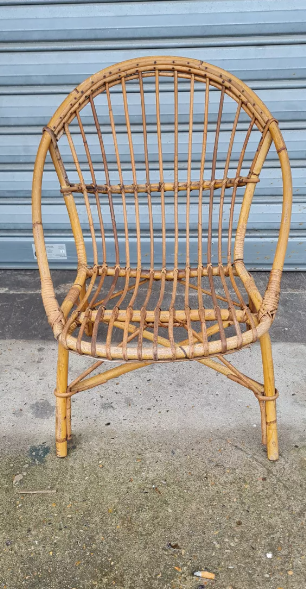 Rattan armchair 1960