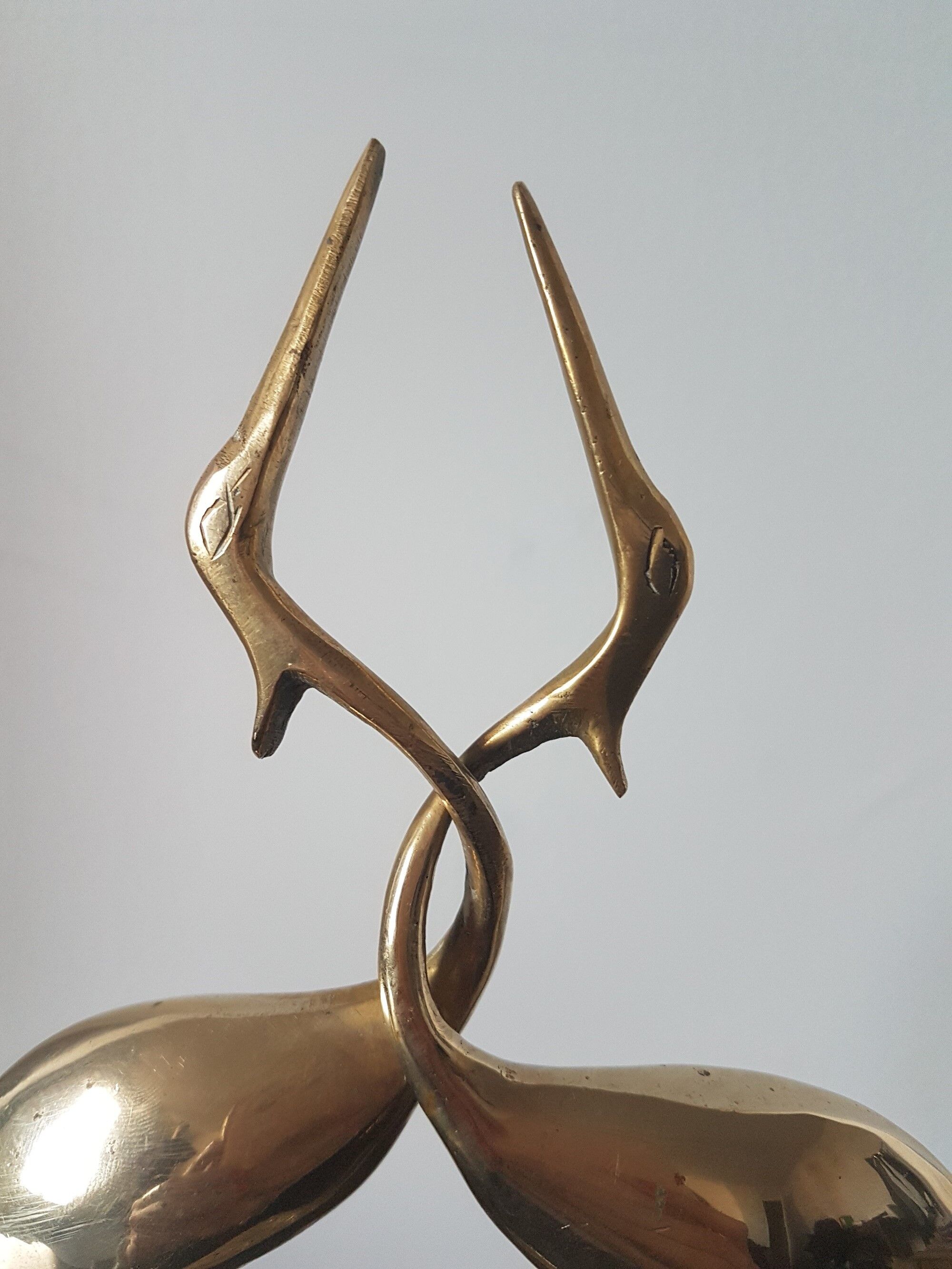 Pair of waders brass birds