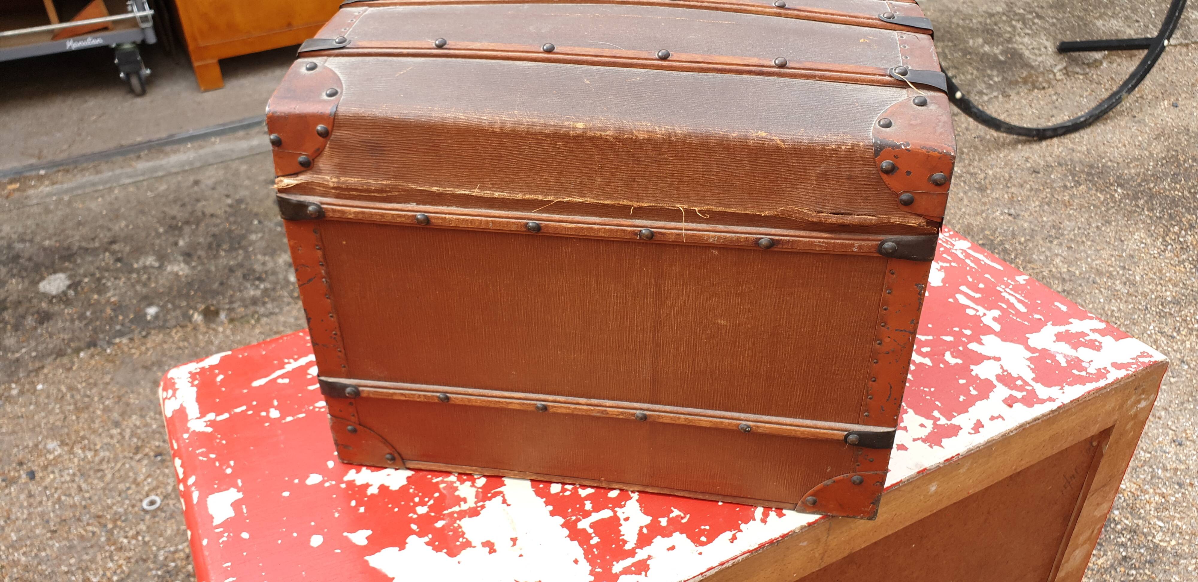 Domed doll trunk early 20th century