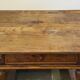 Baroque antique Nordic provincial oak table 1800s rustic farmhouse, rich patina