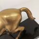 Table lamp Horse in gilded brass