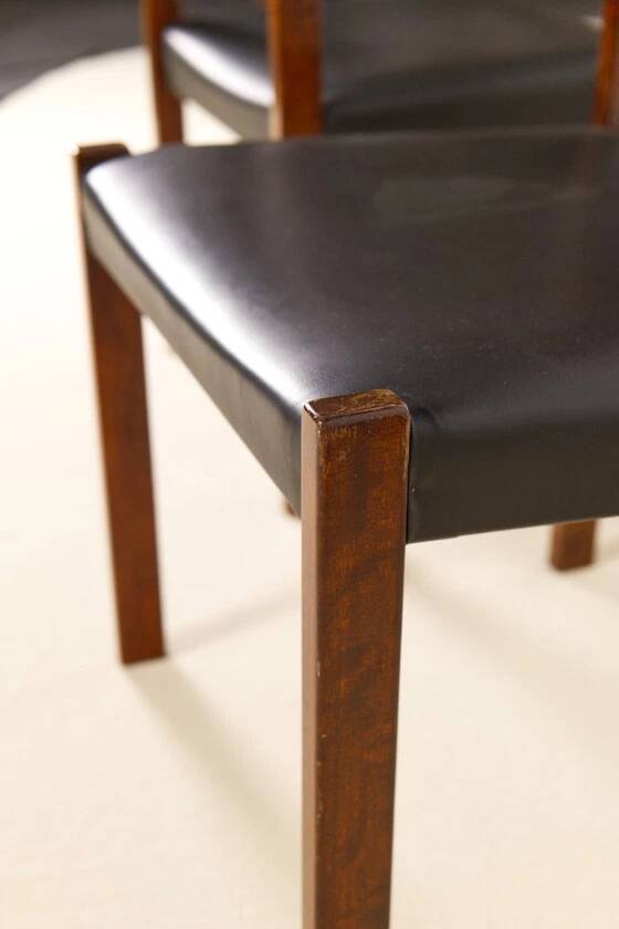 6x Alfred Hendrickx dining chairs for Belform, 1960s, Belgium