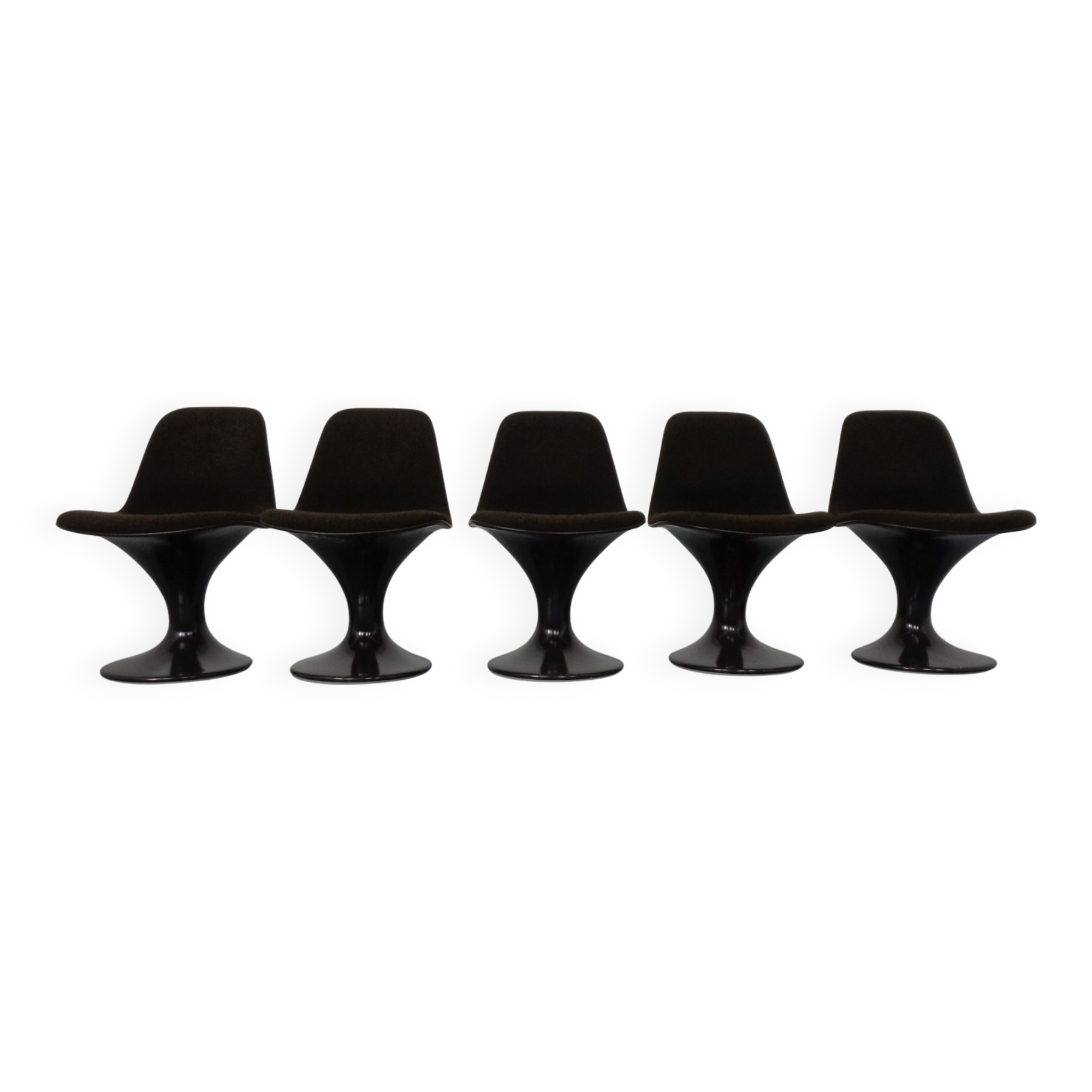 Orbit Chairs by Farner & Grunder for Herman Miller, 1970s, Set of 5