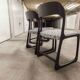 Lot of 4 Baumann chairs flat sled restored