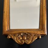 miroir mural en bois doré
