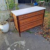 Louis XVI chest of drawers, mahogany, late 18th century, early 19th century
