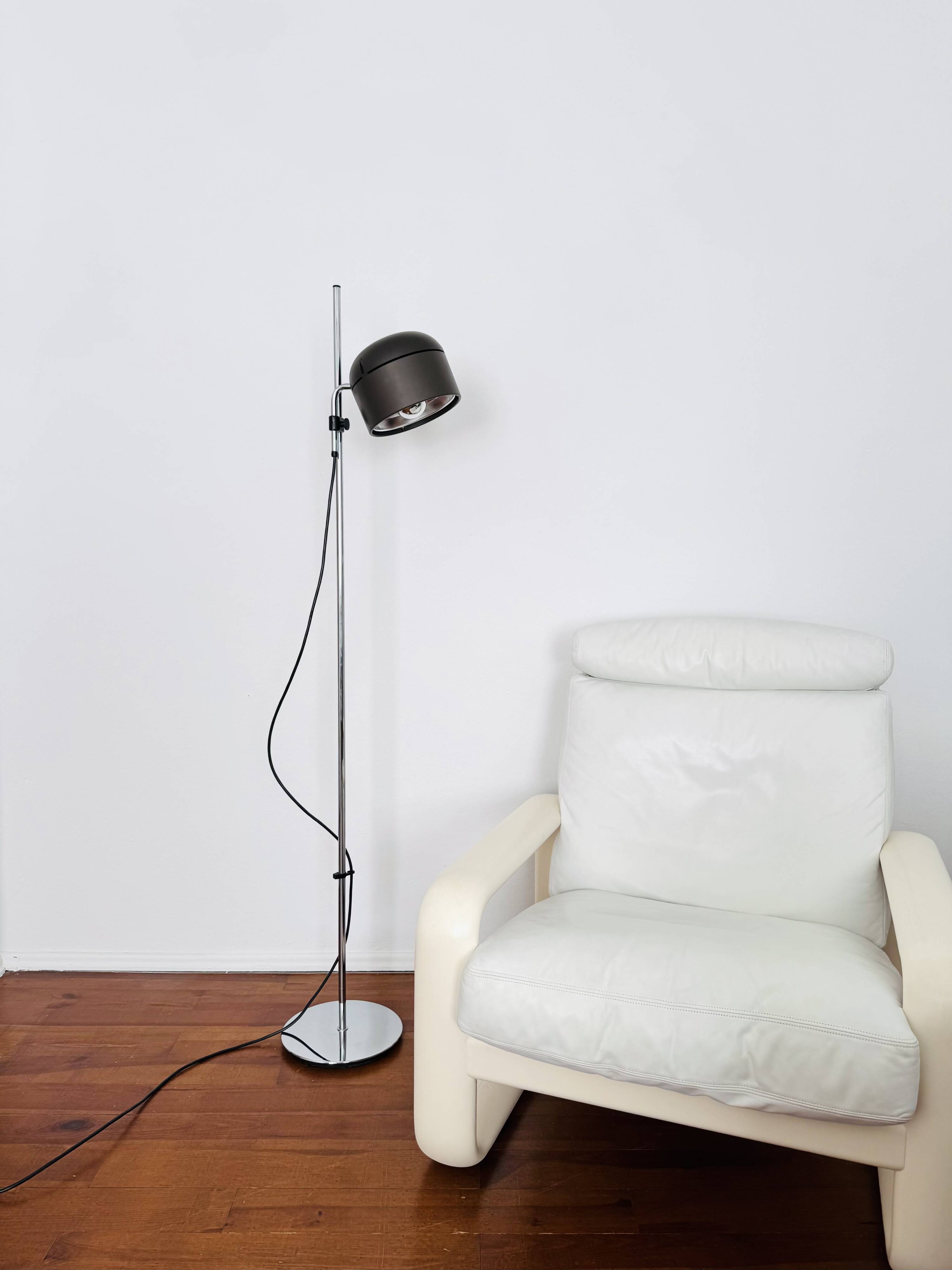 Adjustable Space Age Gallery Spot Floor Lamp by Arnold Berges for Staff