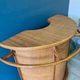 Vintage rattan bar
