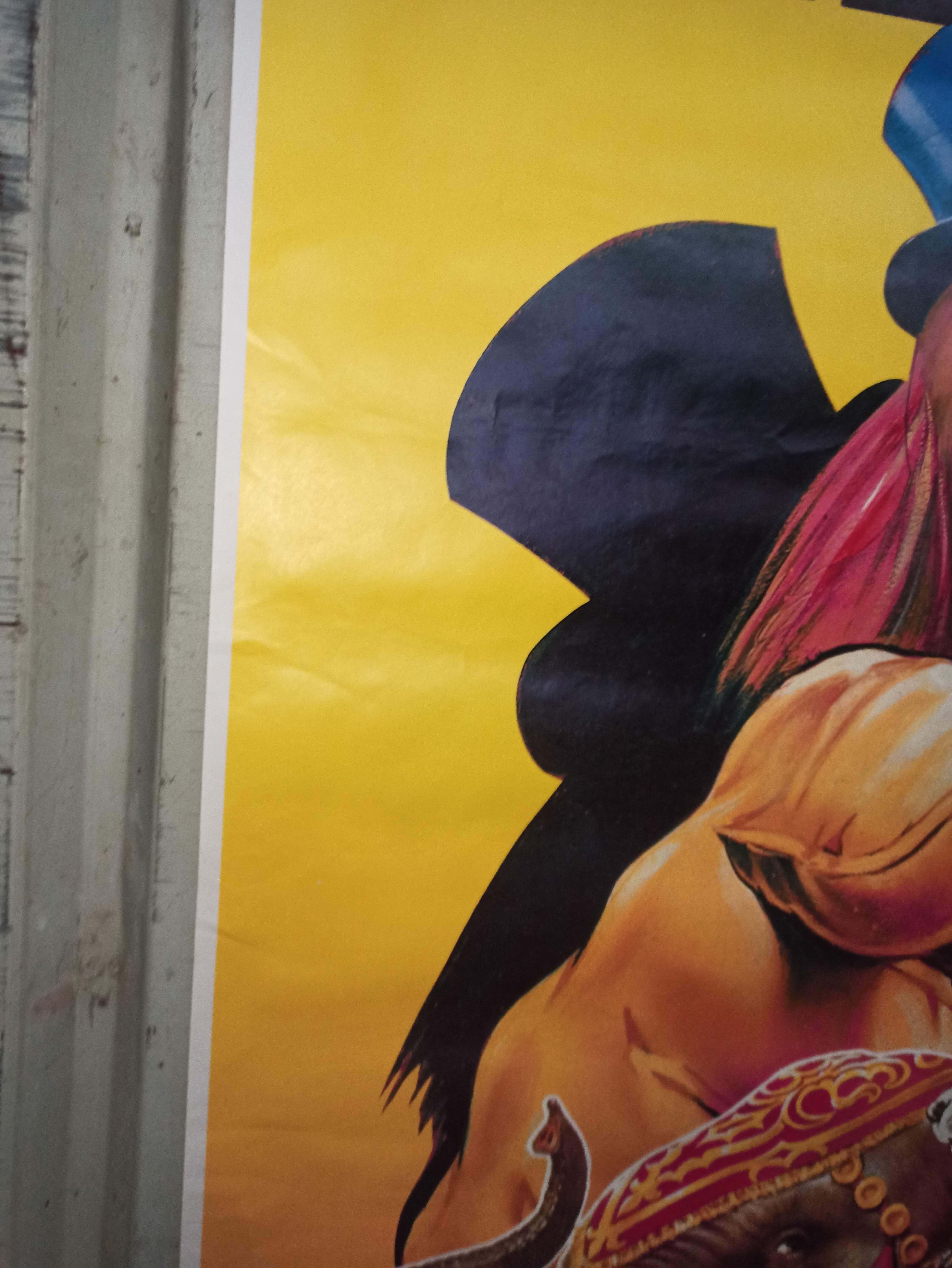 Large circus poster Pinder 156 cm clown Jean Richard