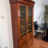 Louis Philippe style mahogany display cabinet
