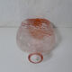 old carafe in orange pink glass