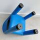 Blue plastic space age kids chair, bold italian design