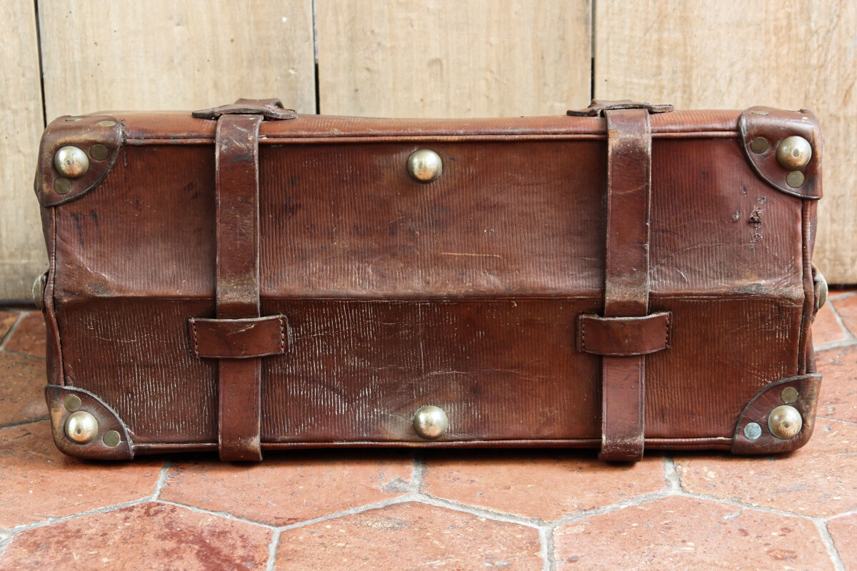 Leather suitcase - 20s