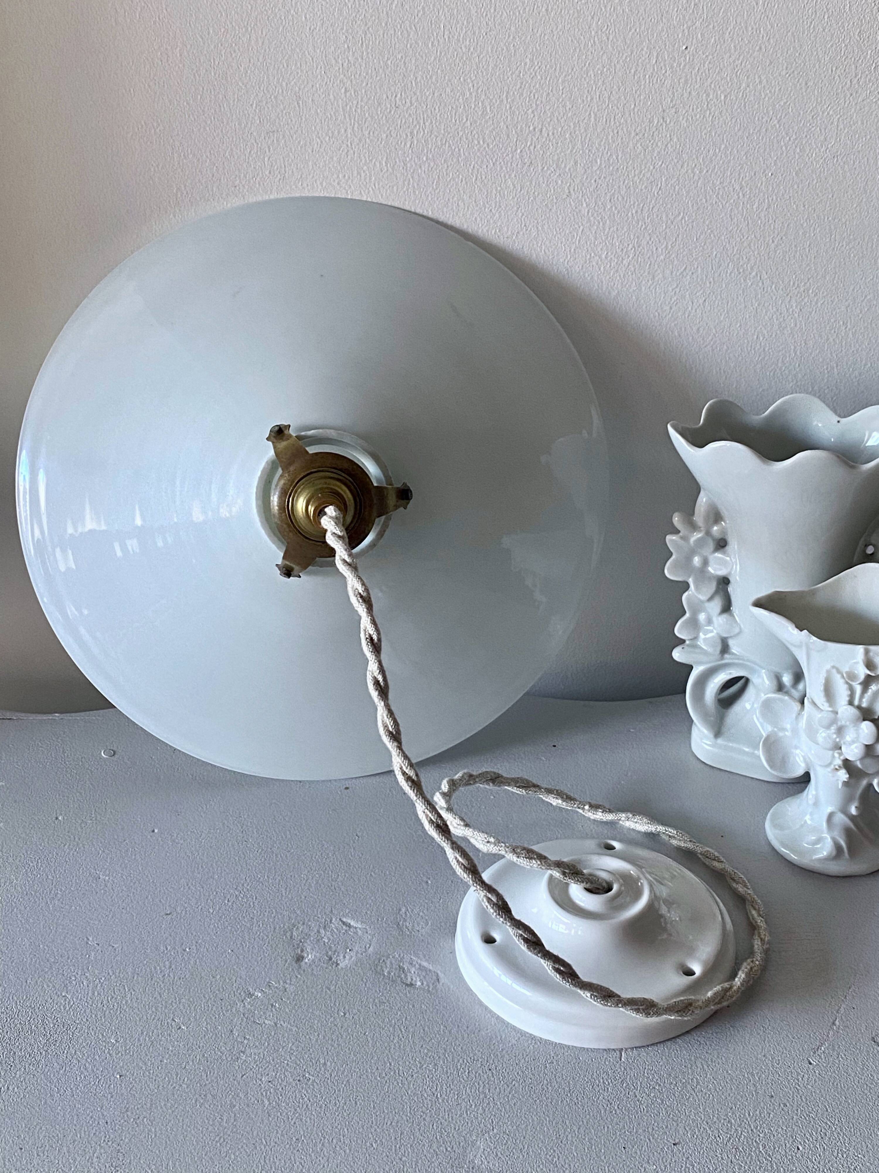 Opaline pendant light