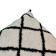 Berber cushion in black and white wool