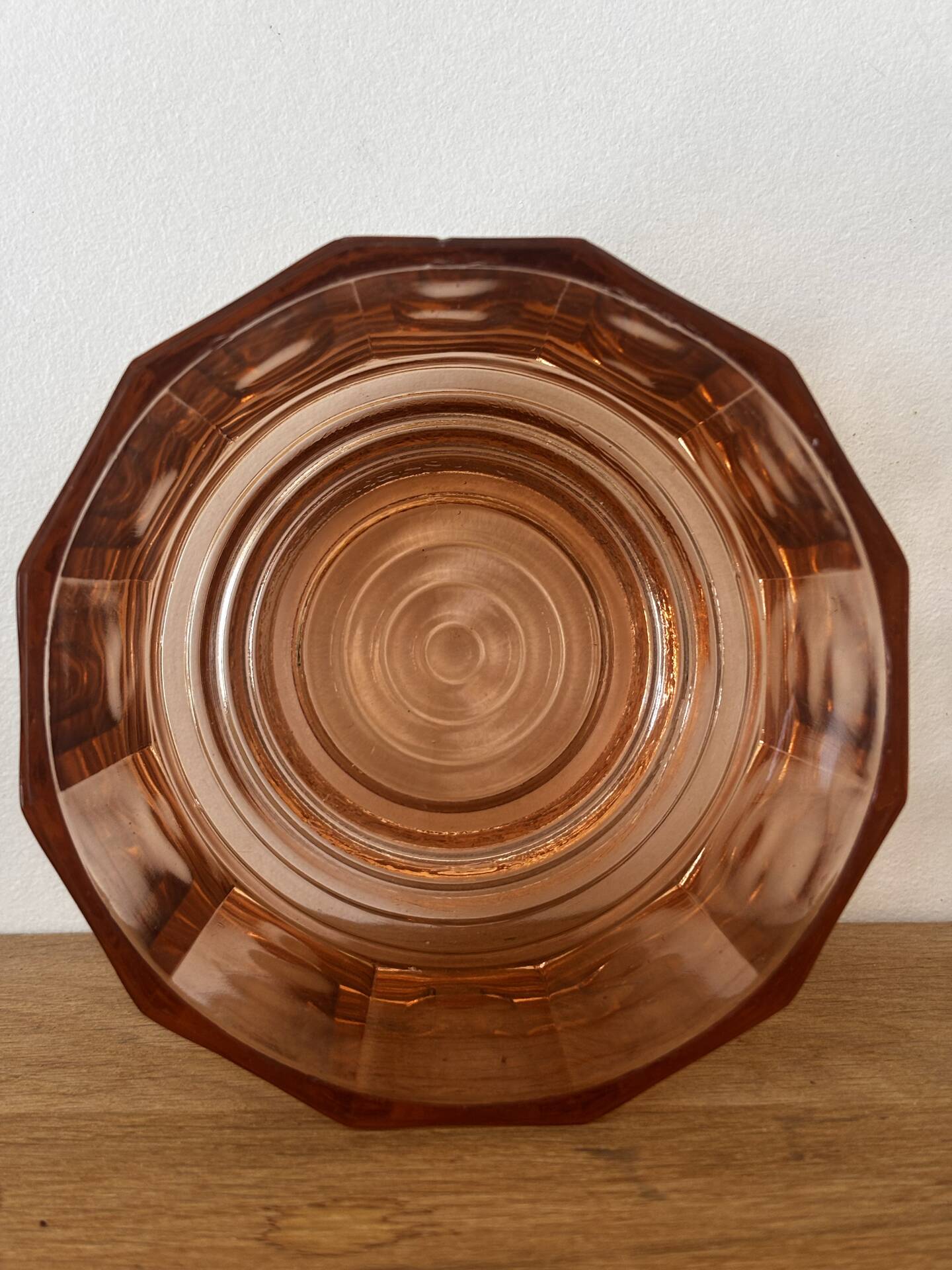 Old sugar bowl or pink glass sweet jar