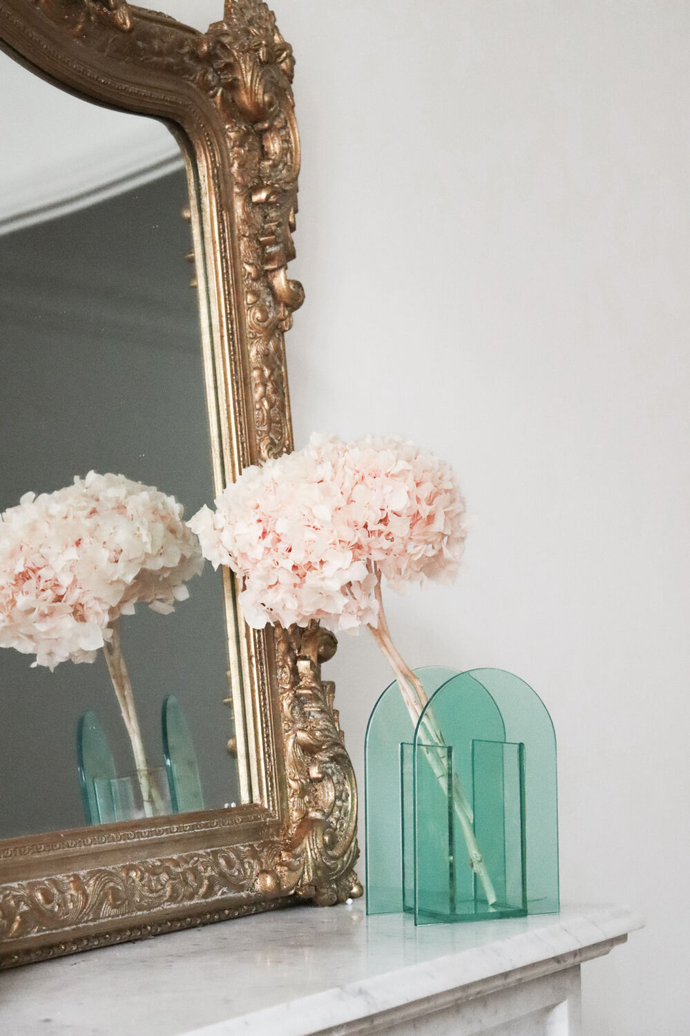 Mint green arch vase