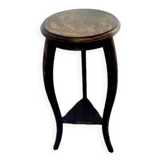 Vintage pedestal table restyled