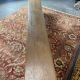 Oak bench for monastery farm table