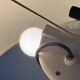 Lampe de table Staff Leuchten chrome et lin/coton, Germany 1970