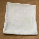 Pale green tablecloth