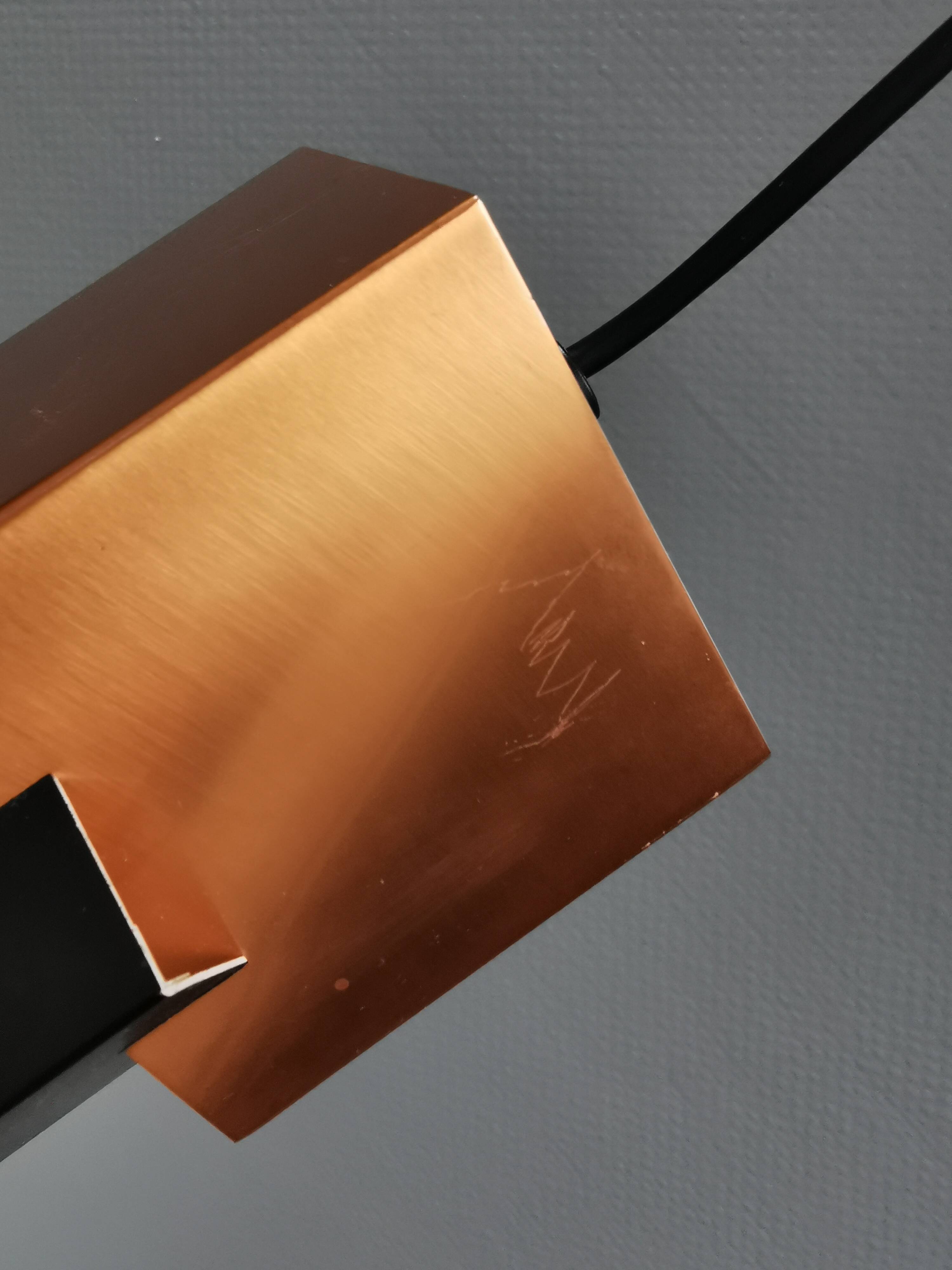 A pair of  Jo Hammerborg lamps for FOG & MØRUP model Kubus Denmark 1961