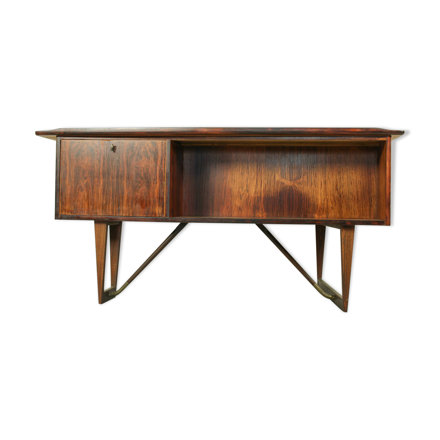 1960s Peter Løvig Nielsen 'Boomerang' Desk Hedensted Møbelfabrik
