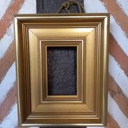 Large molded golden frame