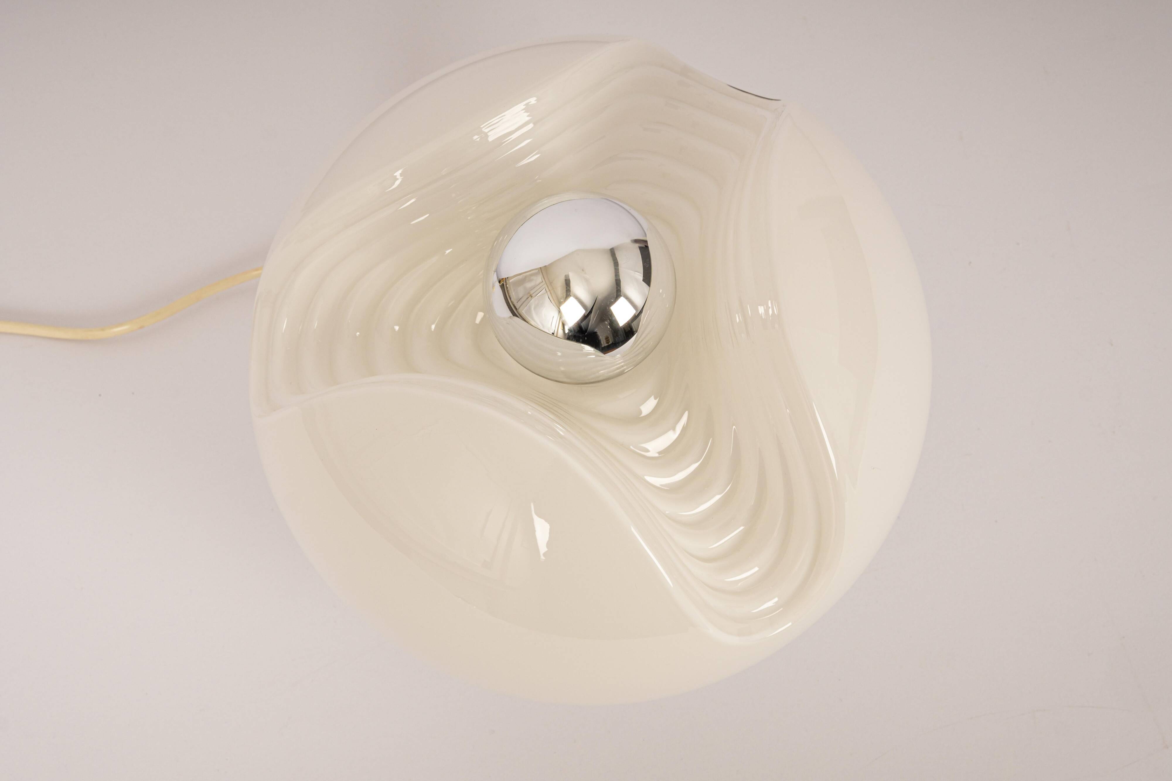 Glass Table Lamp by Koch & Lowy for Peill & Putzler, Germany, 1970s