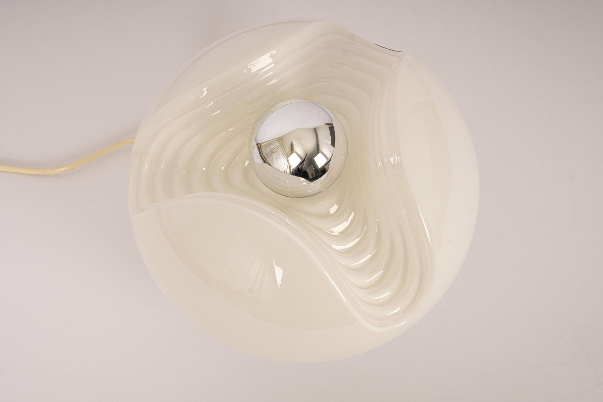 Glass Table Lamp by Koch & Lowy for Peill & Putzler, Germany, 1970s