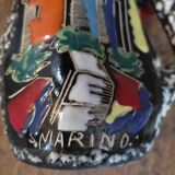 Decanter broc vase ceramic lava san marino old vintage