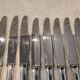 12 silver-plated dessert knives by Christofle America