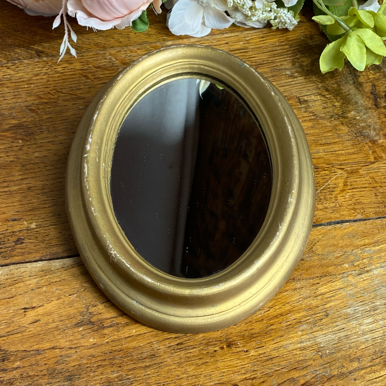 Small Italian oval-shaped mirror
