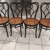 Michael Thonet 1920 Vintage Bistrot Suite 4 Chairs