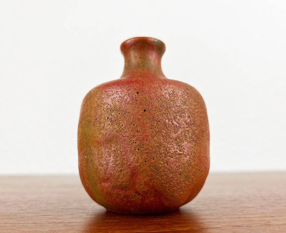 Mid-Century German Brutalist Studio Pottery Vase by Lu and Gerd Grove, 1968