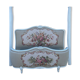 Romantic upholstered Louis XV basket bed