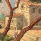 Oil on isorel, mediterranean, marine signed impressionist henri bargin