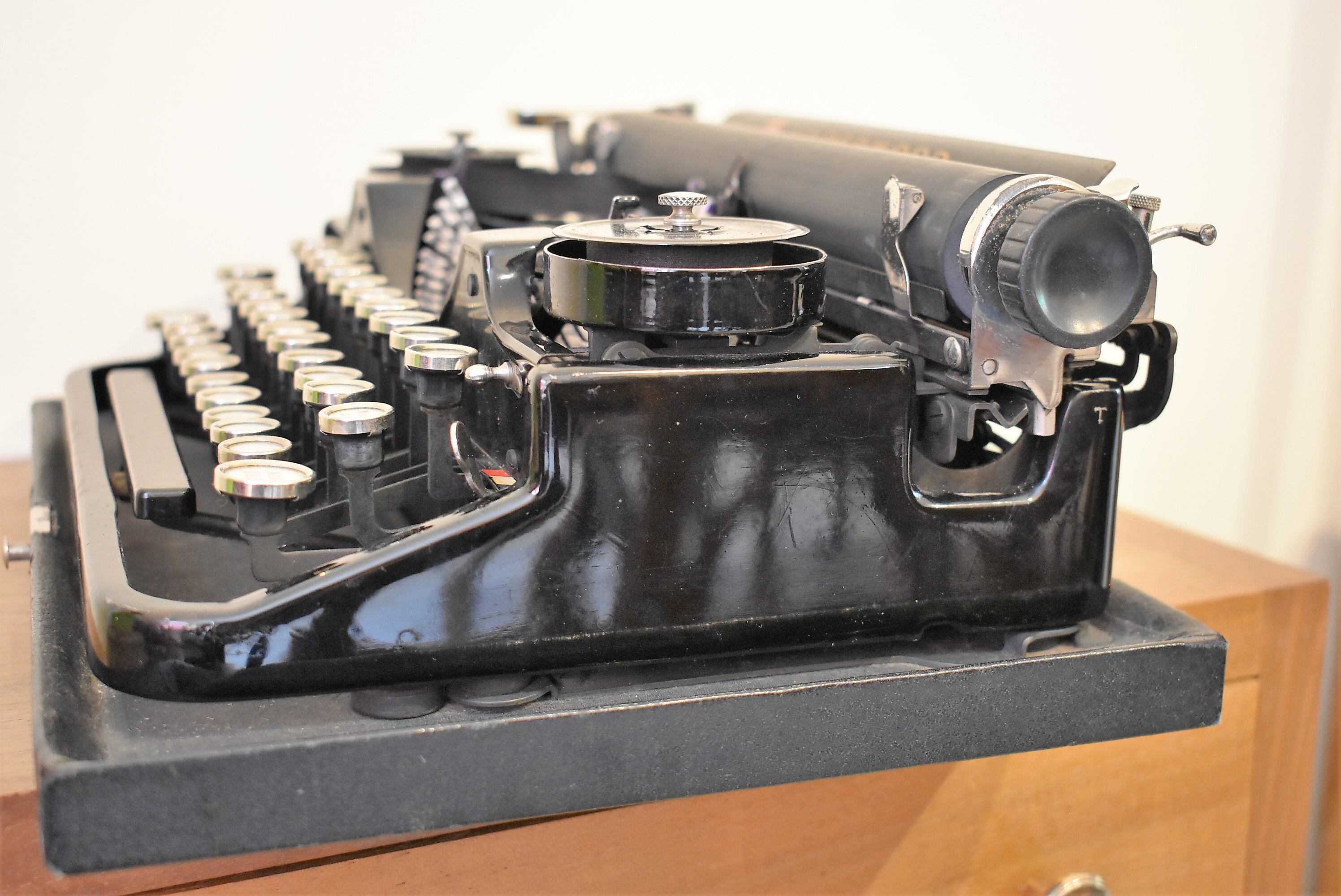 Underwood black notebook typewriter
