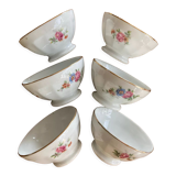 Small faceted bowls - porcelain