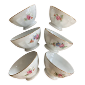 Small faceted bowls - porcelain