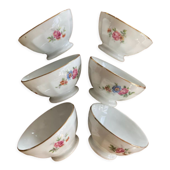 Small faceted bowls - porcelain