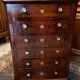Chest of drawers with 6 drawers mahogany style Restoration