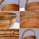 Rattan and brass basket 1970