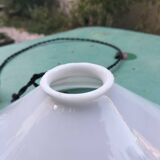 Opaline cone pendant light