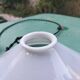 Opaline cone pendant light