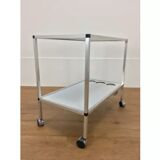 1970 minimalist serving in brushed aluminum reversible tray
