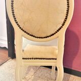 Medallion chair baroque style restored new jacquard fabric REF: 2021010203