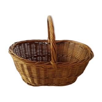 Panier en osier  vintage